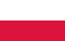 Flagge der Sprache Polski